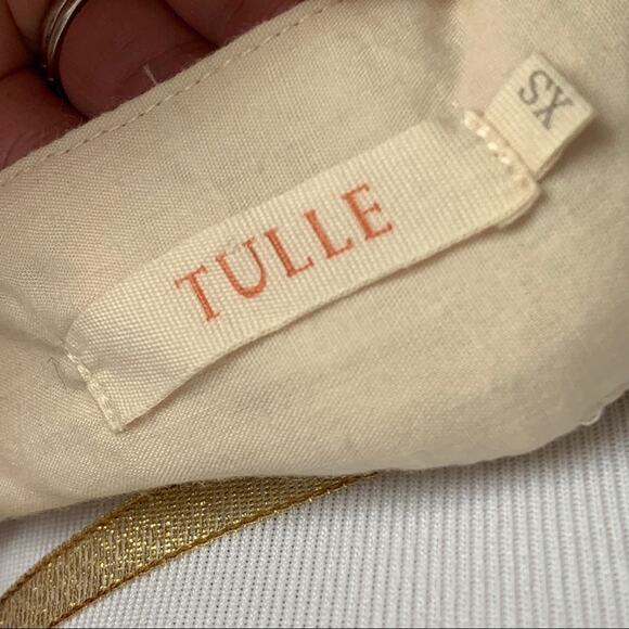 Tulle Cream Lace Skirt, Size XS - Picture 3 of 6